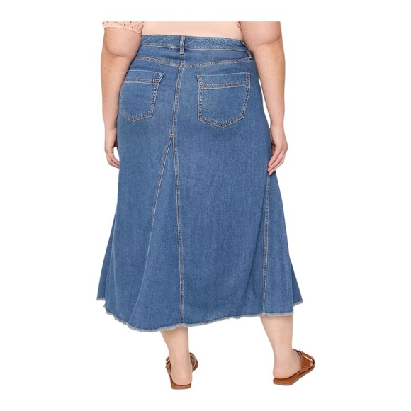 🆕 Lane Bryant Denim Maxi Skirt size 28 - Picture 3 of 6